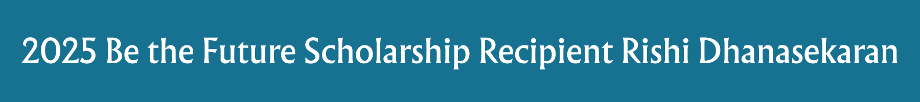 Be The Future Scholarship Fund